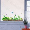 Green Fence 2 - Wall Decals Stickers Appliques Home Decor