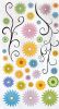 Flower Decor-5 - Wall Decals Stickers Appliques Home Decor