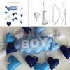 Blue Hearts Baby Boy Crib Mobile Infant Room Nursery Decor Hanging Musical Mobile Crib Toy