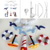 Blue Sea Gull Boat Red Lighthouse Handmade Baby Musical Crib Mobile Hanging Toy Gift Boys Girls Nursery Room Decor