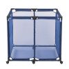 swimming pool ,Rolling Poolside Mesh Container for Toys â€“ Waterproof, UV Resistant Outdoor Organizer Box with Bonus Mesh Bag Pool Storage Bin/Blue