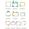 10 Pcs Cute Paper Picture Frame Stickers Baby Growth Record Album Sticker for DIY Journal Scrapbooking Supplies