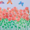 Rosebush & Butterflies - Large Wall Decals Stickers Appliques Home Decor