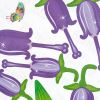 Purple Lily Valley - Wall Decals Stickers Appliques Home Decor