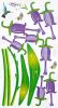 Purple Lily Valley - Wall Decals Stickers Appliques Home Decor