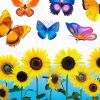 Flying Butterflies 6 - Wall Decals Stickers Appliques Home Decor