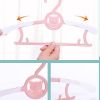 5pcs Baby Clothes Hanger Flexible Racks Plastic Clothing Display Kids Hangers Unmarked Children Coats Hanger Organizer